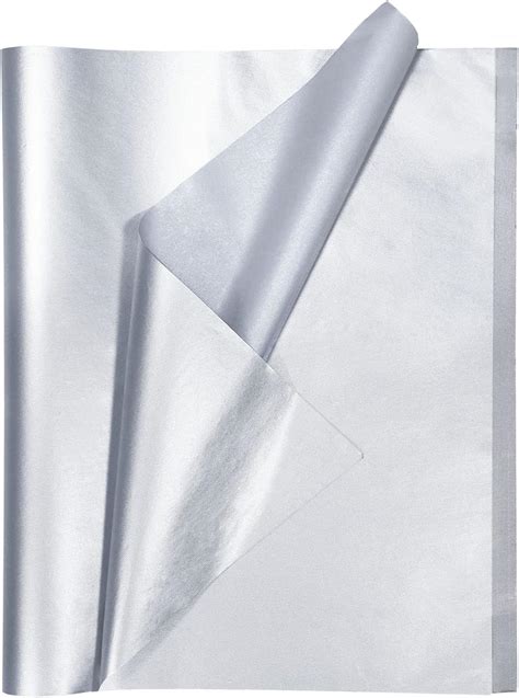 metallic tissue paper sheets|metallic silver tissue paper.